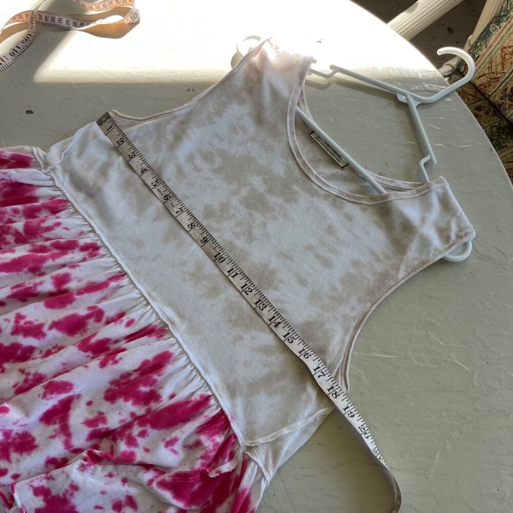 We The Free People Anytime Tie Dye Babydoll Top in Hibiscus Combo Size M - Picture 8 of 10